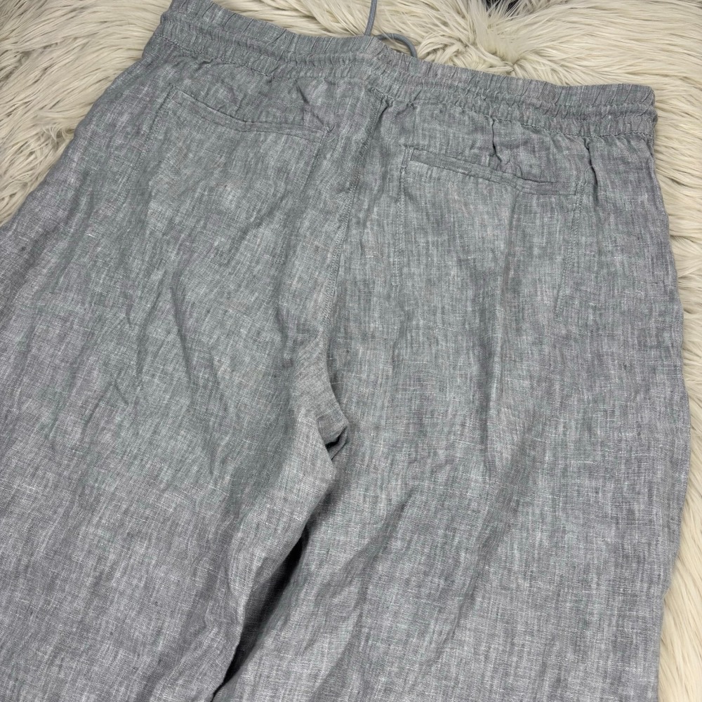 Athleta Women's XL Gray Retreat Linen High Rise Wide Leg Pant Resort Beach Boho - Picture 8 of 8